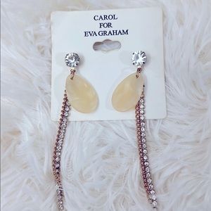 Carol For Eva Graham Earrings In Cream/Cry/Gold